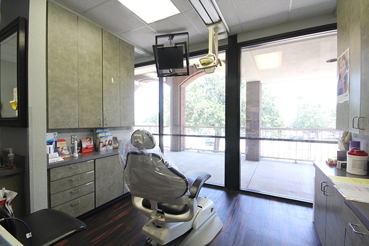 Dental treatment room with nice view