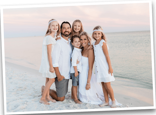 Dr. Horton and his smiling family