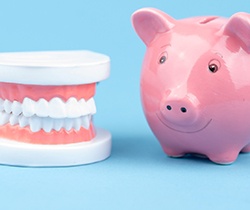 piggy bank cost of dentures in Coppell 