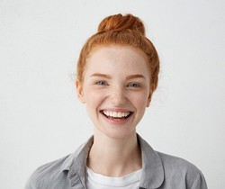 Woman smiling