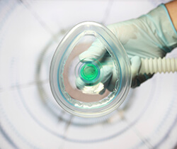 Inside of oxygen mask