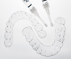take-home teeth whitening trays and gel
